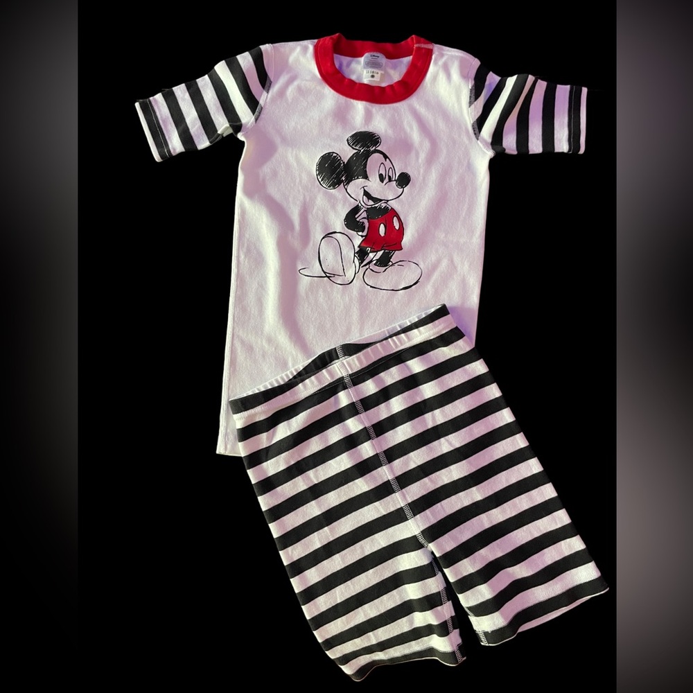 Hanna Andersson Short John Mickey Mouse Pajama Set